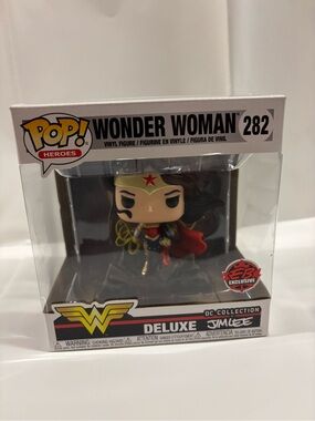 DC Wonder Woman Deluxe Pop! Heroes Figure - Red, Blue, Gold